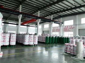 申容儲氣罐產品倉庫一角 申容儲氣罐產品倉庫一角