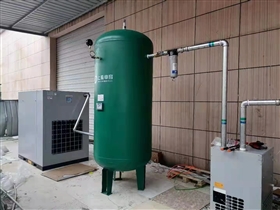 該儲氣罐應用于東臺某鋼簾線工廠 該儲氣罐應用于東臺某鋼簾線工廠